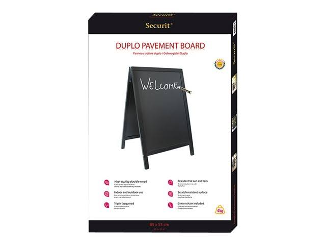 Black Wooden Sidewalk Chalkboard E890921