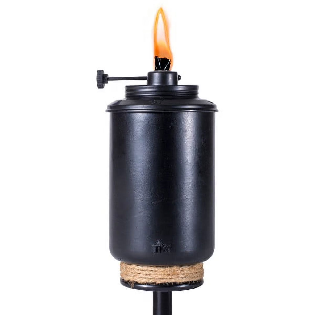 Adjustable Flame 65" TIKI Torch Resin Black F659