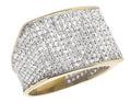 10K Yellow Gold Pave Eternity Real Diamond Ring Band 0.6 ct C63121