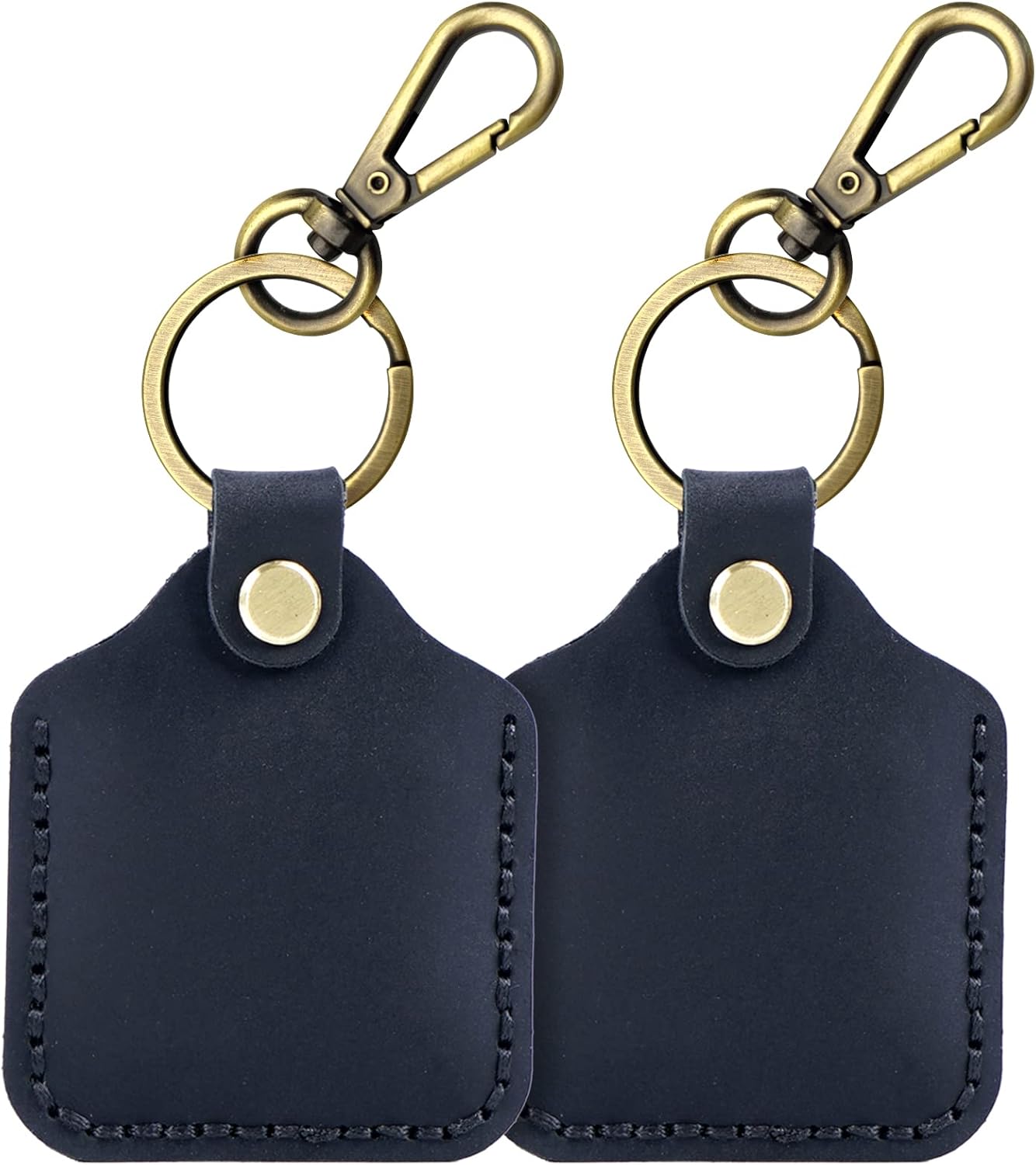 Leather Case with Keychain Brown E442