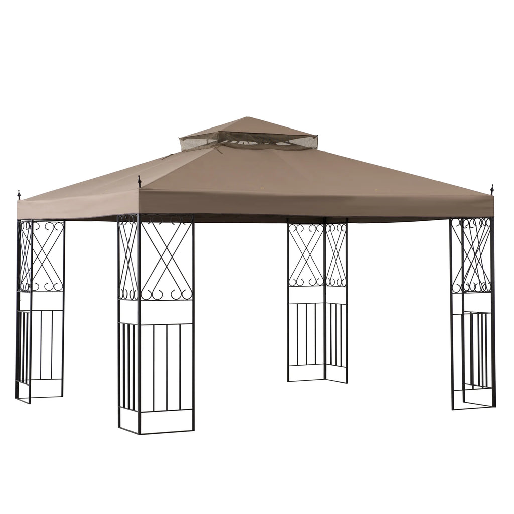 10 x 12 ft. 2 Tiered Steel Gazebo I1785