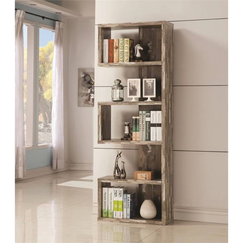 5 Shelf Semi Backless Bookcase V81370