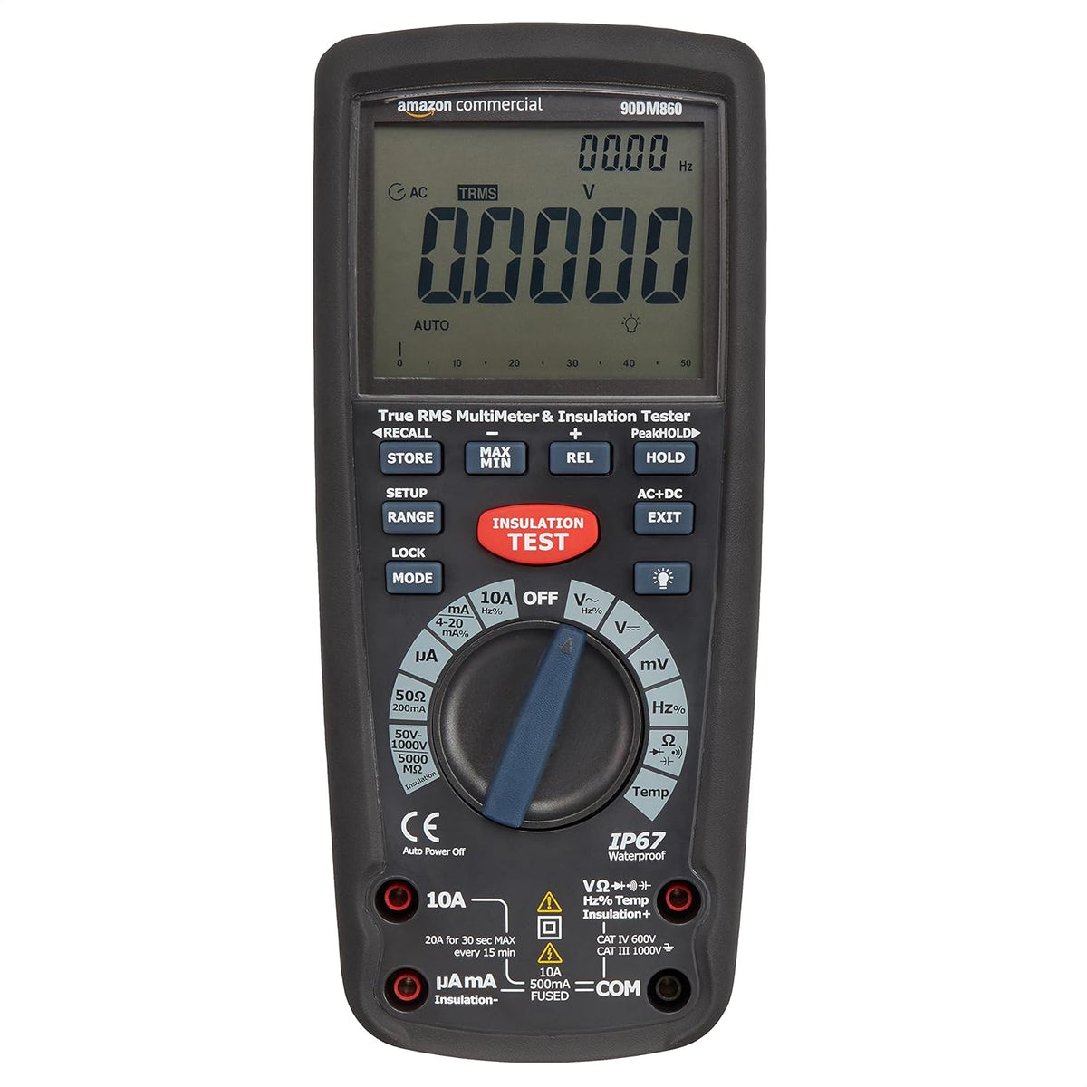 Insulation Tester with Multimeter Function, True RMS, CATIV 600V E234