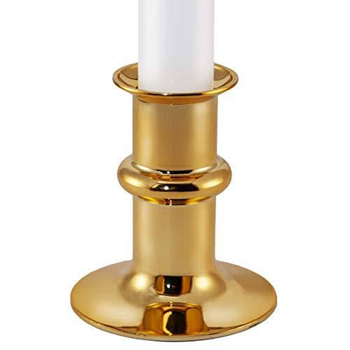 White Metal Base LED Window Candles with Timer, Battery Operated, Adjustable Height H93212