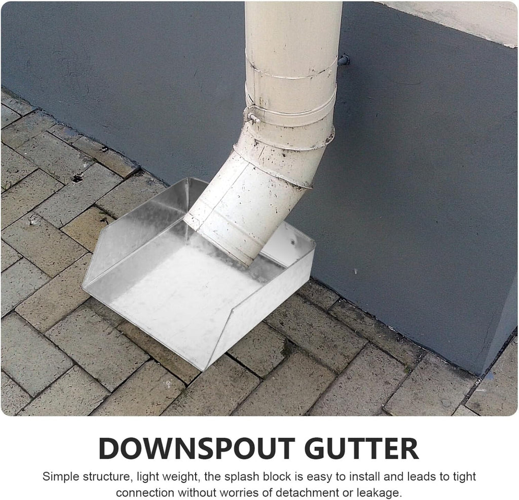 Metal Rain Gutter Downspout Splash Block W53686