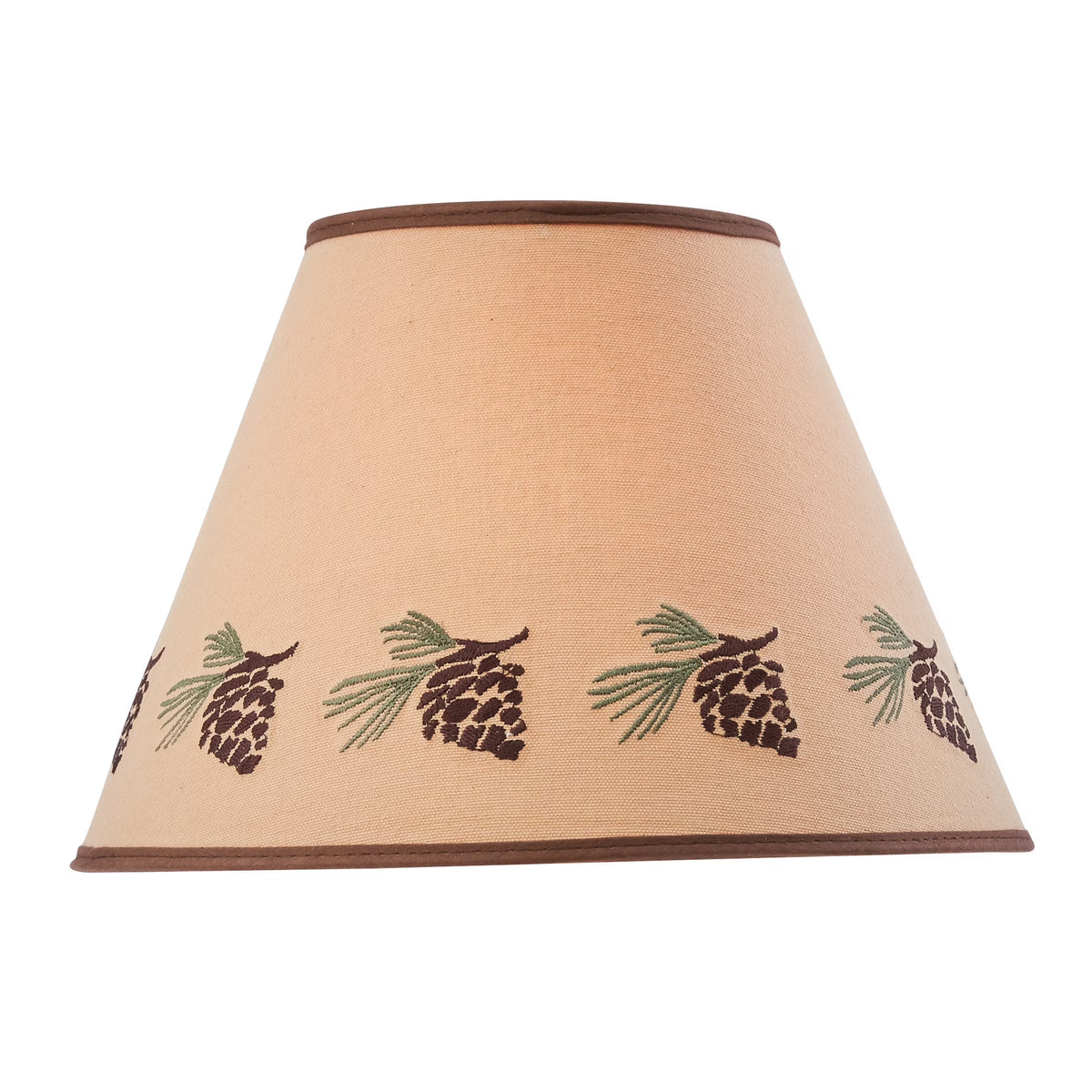 Pinecone Embroidered Shade - 12" Q275