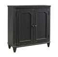 Antique Black Door Accent Cabinet K71631