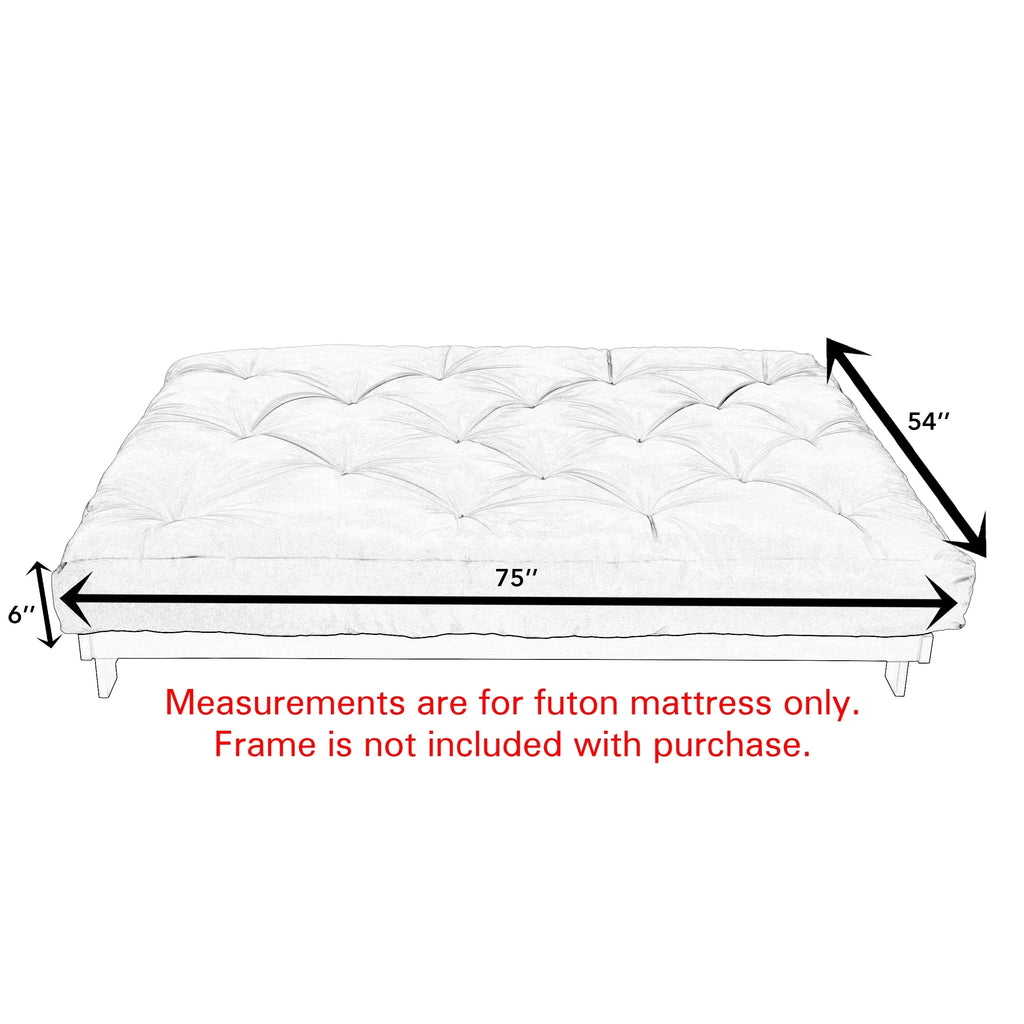 Brick Textured 6-inch Futon Mattress V7355