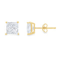 18K Yellow Gold Diamond Stud Earrings V19275