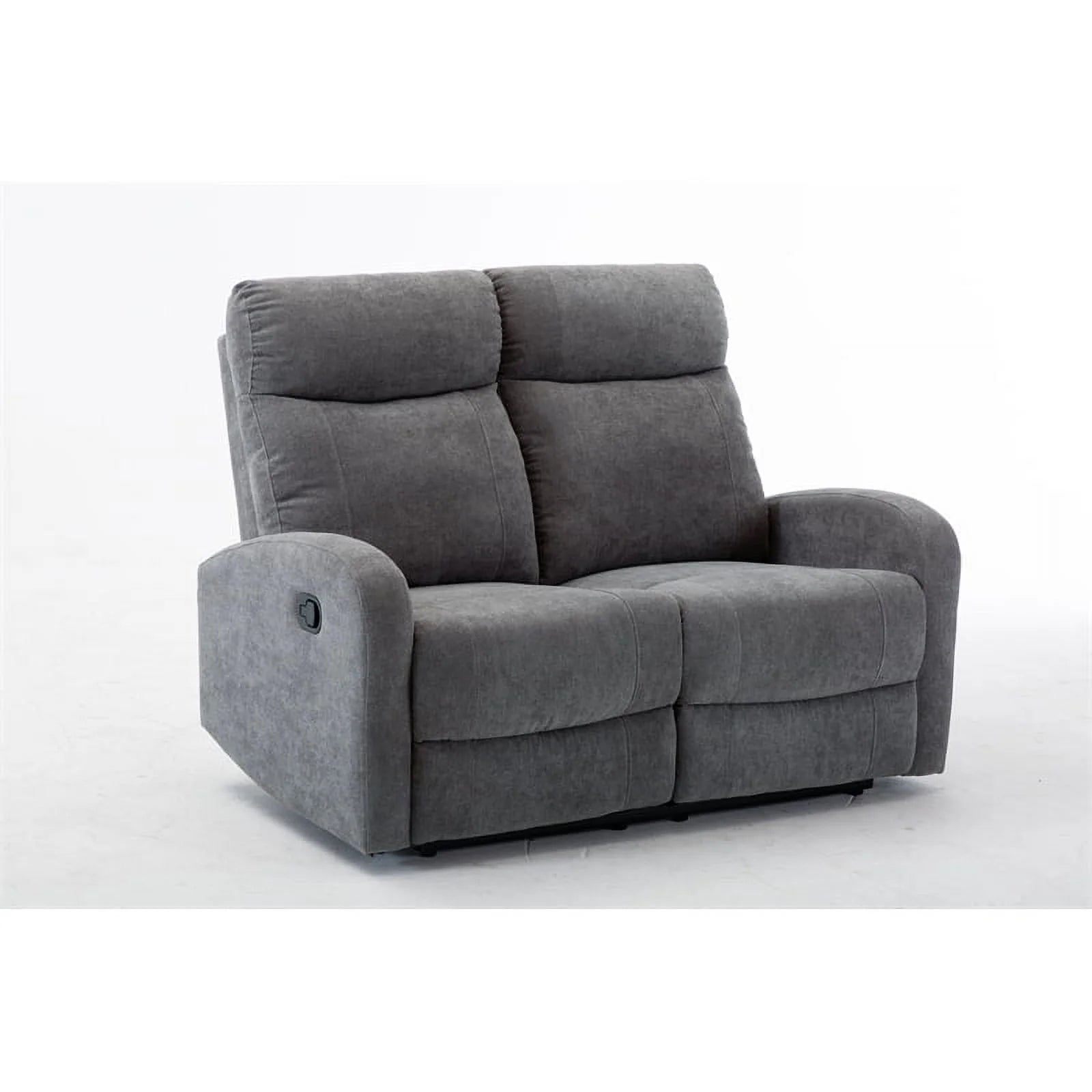 3-Piece Reclining Chenille Fabric Sofa Set Light Gray J3563