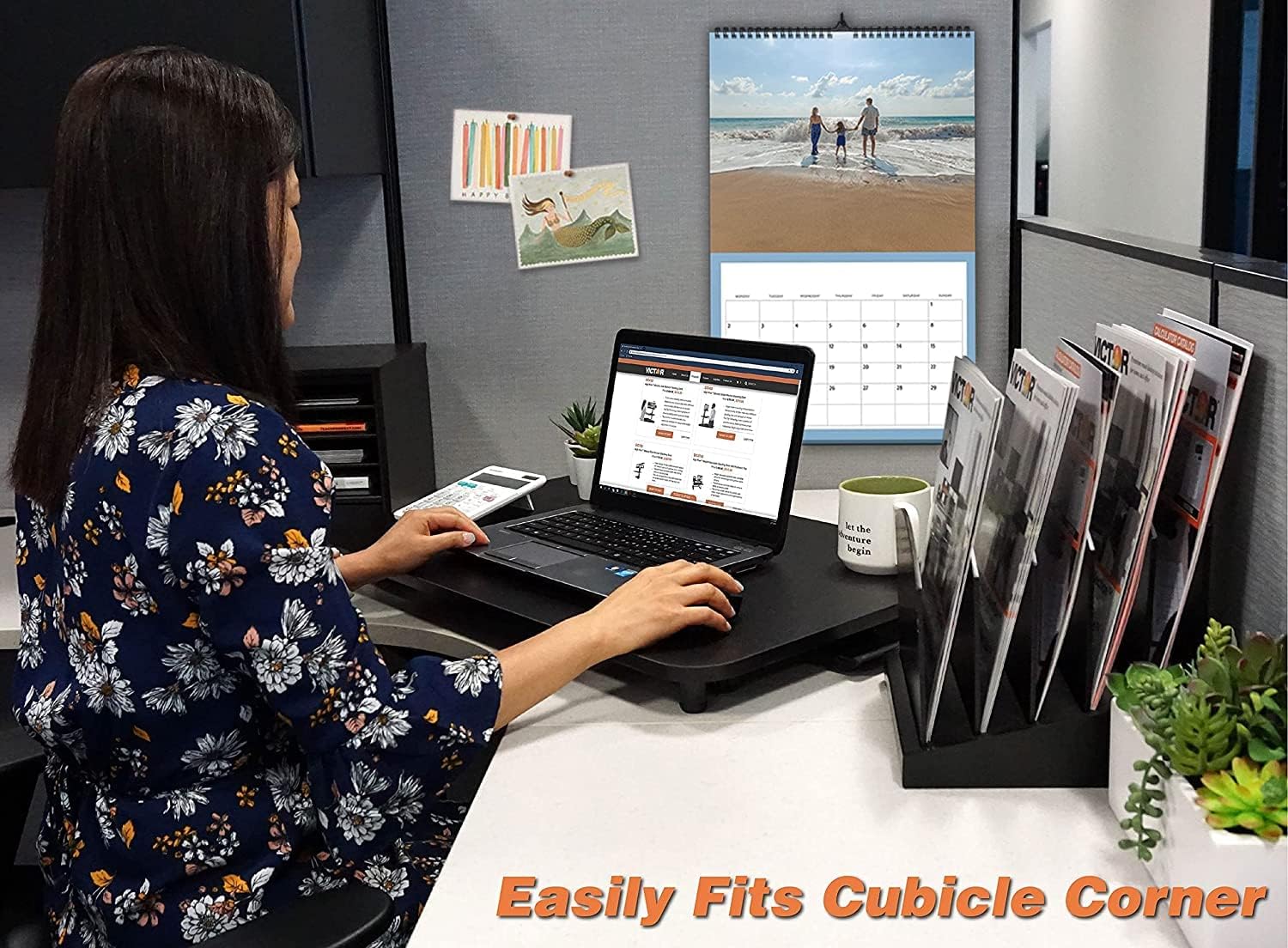 Adjustable Standing Desk, 29”x18.5, Black X8230