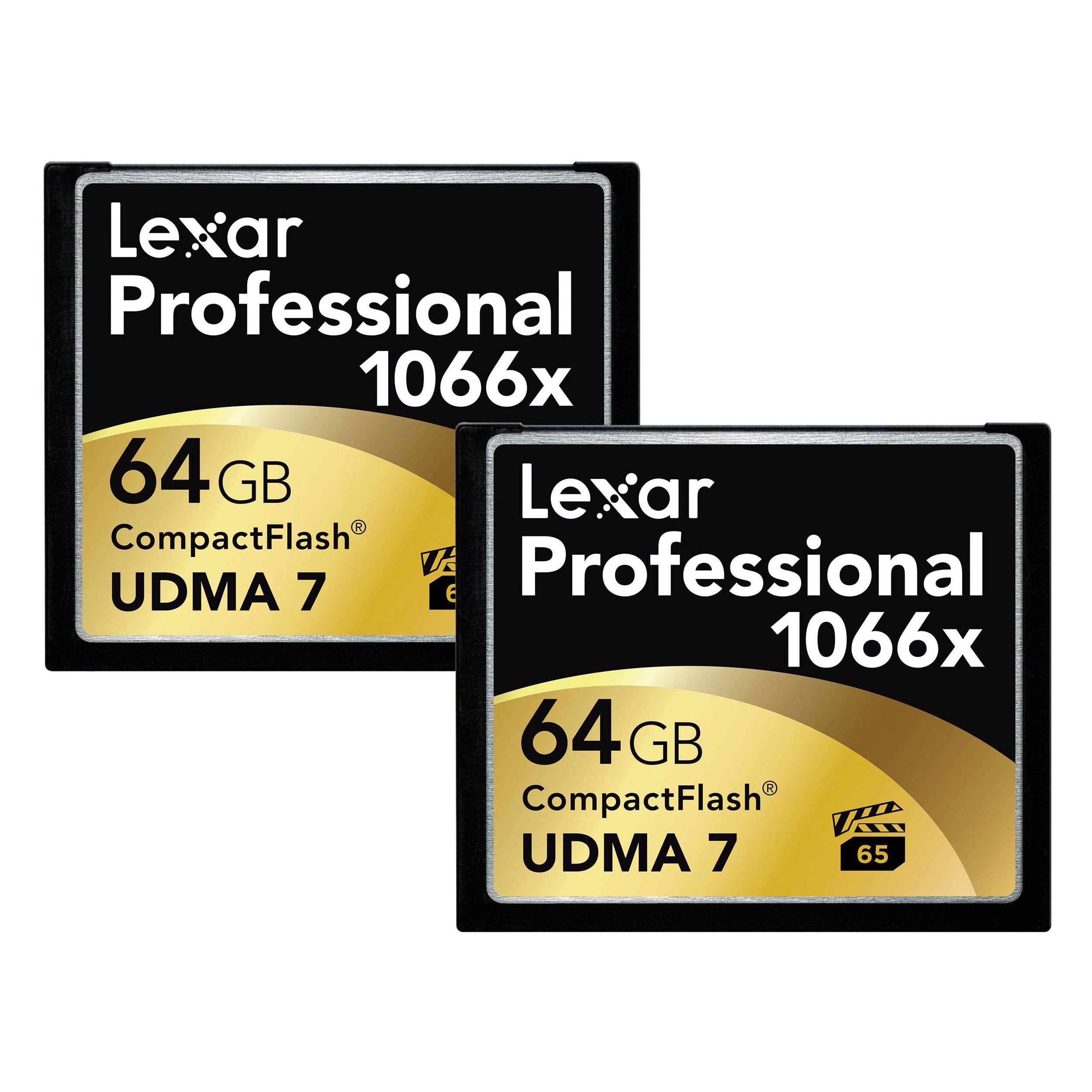 64 GB CompactFlash Memory Card 1066x Pack of 2 M8119