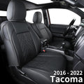 Black & Red Water Proof Faux Leather Seat Covers L657