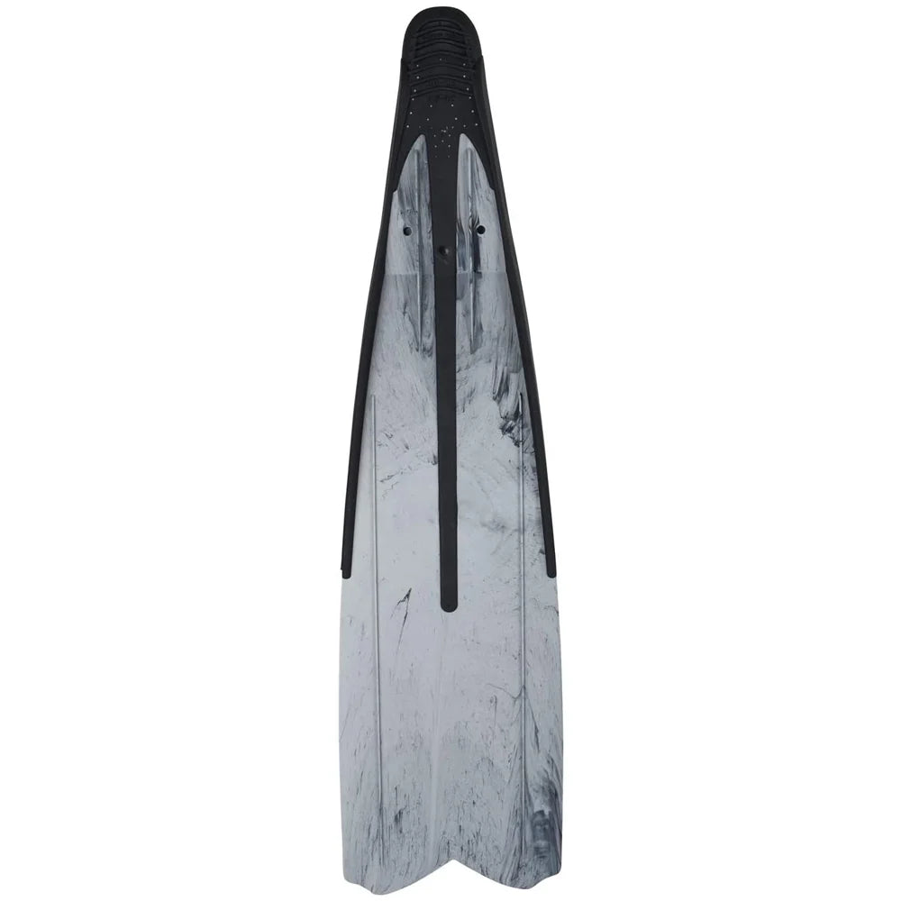 Freediving & Spearfishing Long Fins, Size 8 to 8.5, Gray Camo D323659