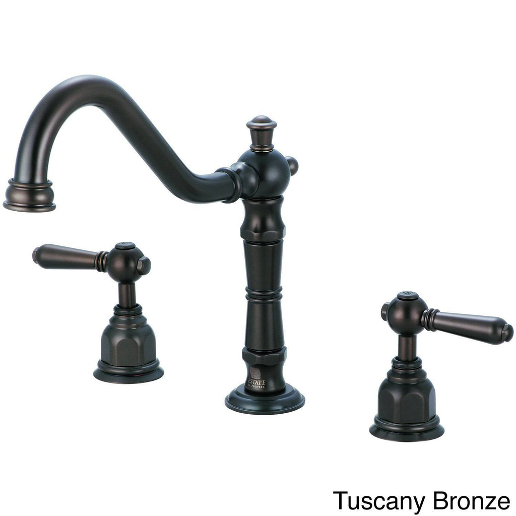 Brushed Nickel Two Handle Kitchen Widespread Faucet Q533669