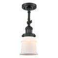 Black LED Semi Flush Mount O37497