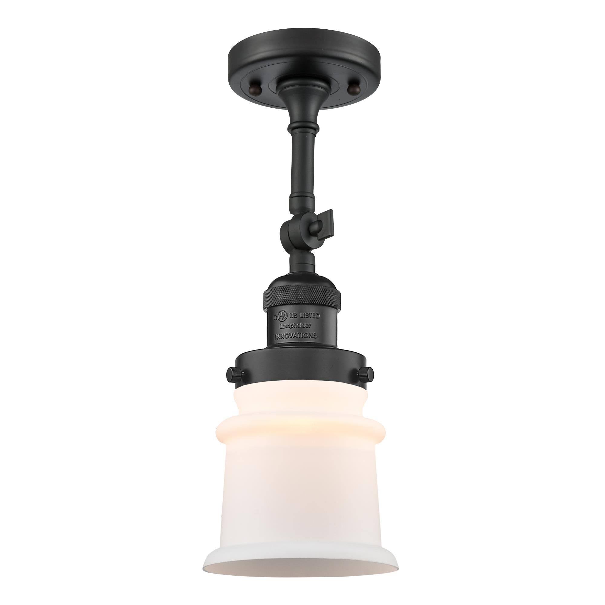 Black LED Semi Flush Mount O37497
