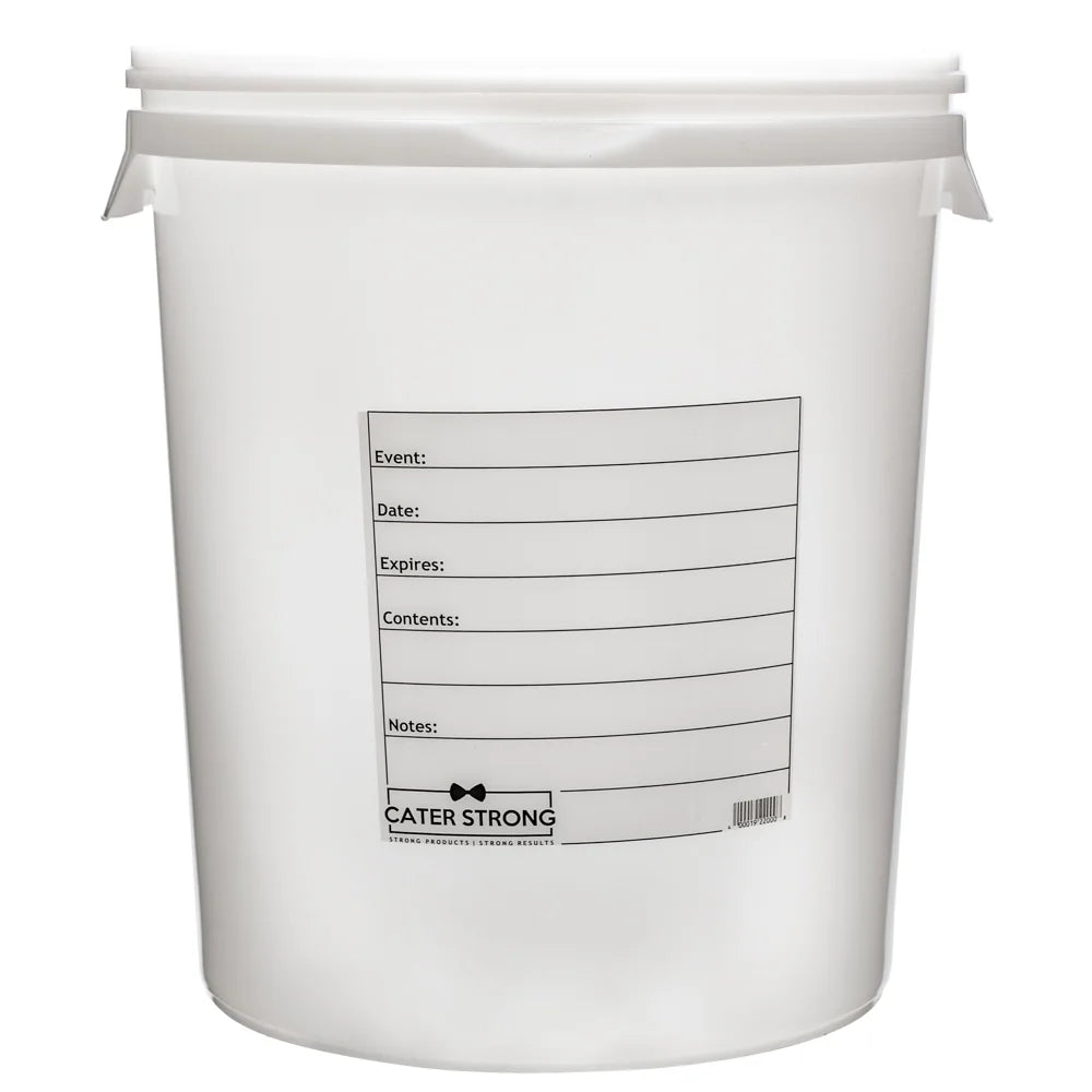 6 gal. Round White Plastic Beverage Dispenser M7644