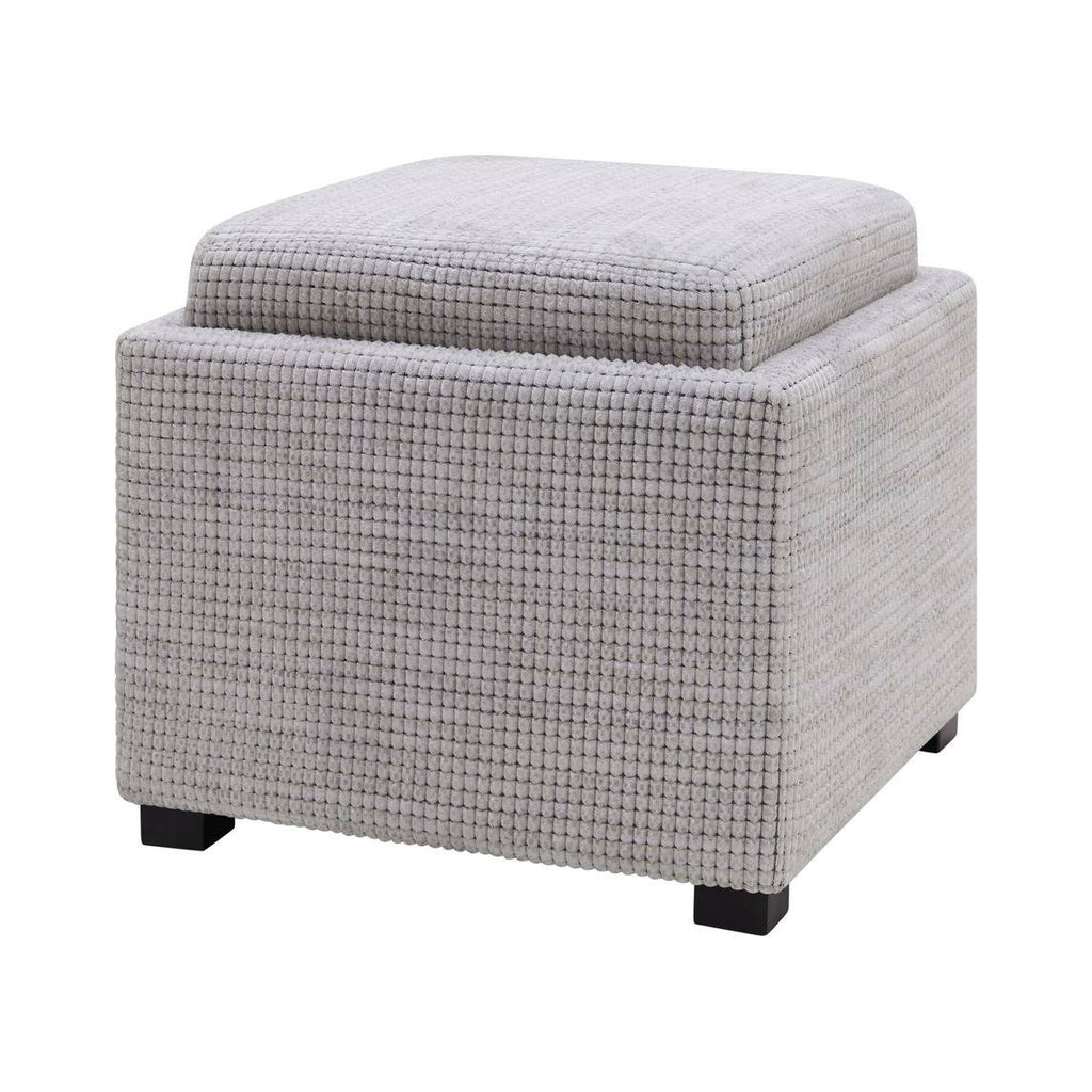 Fabric Storage Ottoman with Tray K6912