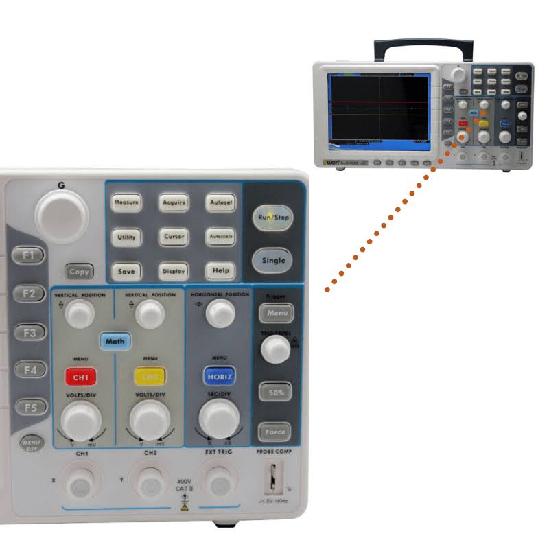 50MHz 2CH Digital Oscilloscope with VGA U490478