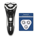 Black 3D Rechargeable Rotary Shaver with Pop-up Trimmer, Pack of 2 U6886
