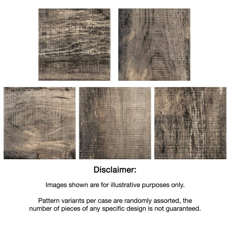 Textured Wood Timber Brown Floor and Wall Tile U40296