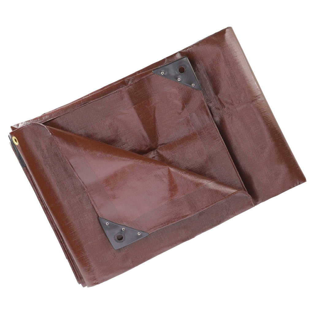 Heavy Duty Poly Tarp Brown 20’ x 30’ X8157
