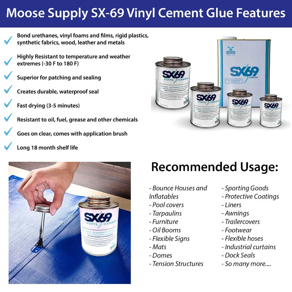 Vinyl Repair Kit with 4oz Glue A63661