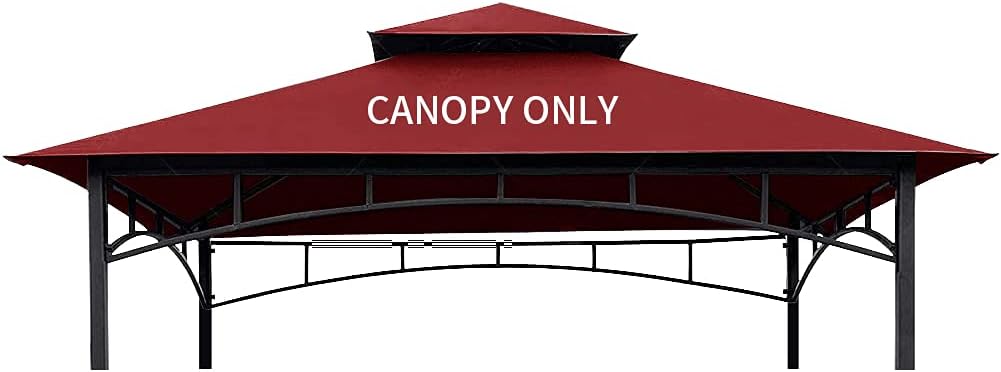 Brown 8 x 5 Double Tiered Replacement Canopy Roof N4482
