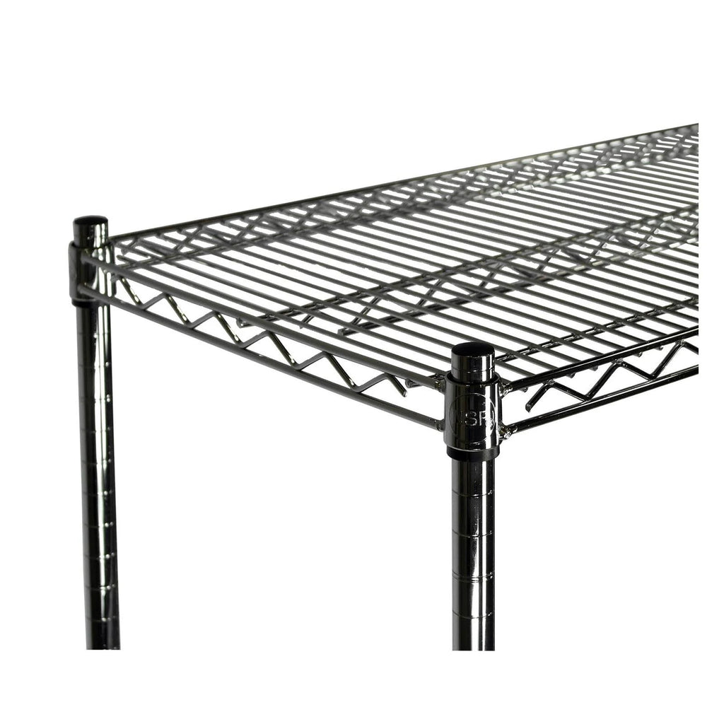 Chrome Wire Shelving Unit, 4 Shelves K645