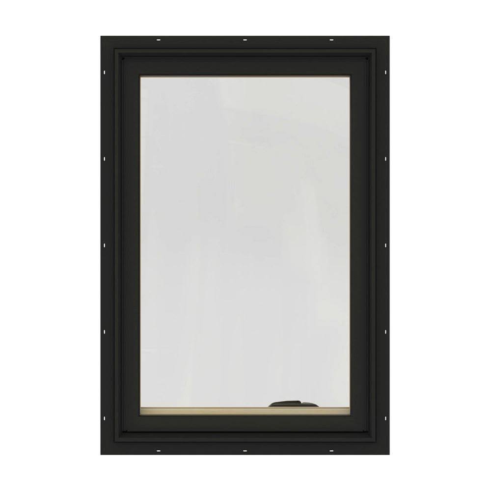 Bronze Painted Clad Wood Left-Handed Casement Window with Mesh Screen M59248