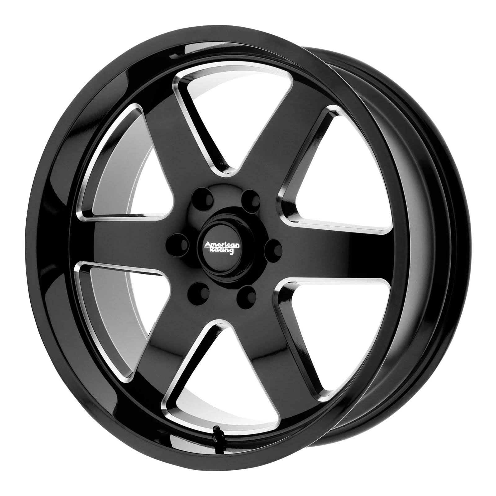 Black Milled 17x8.5 Wheel W387
