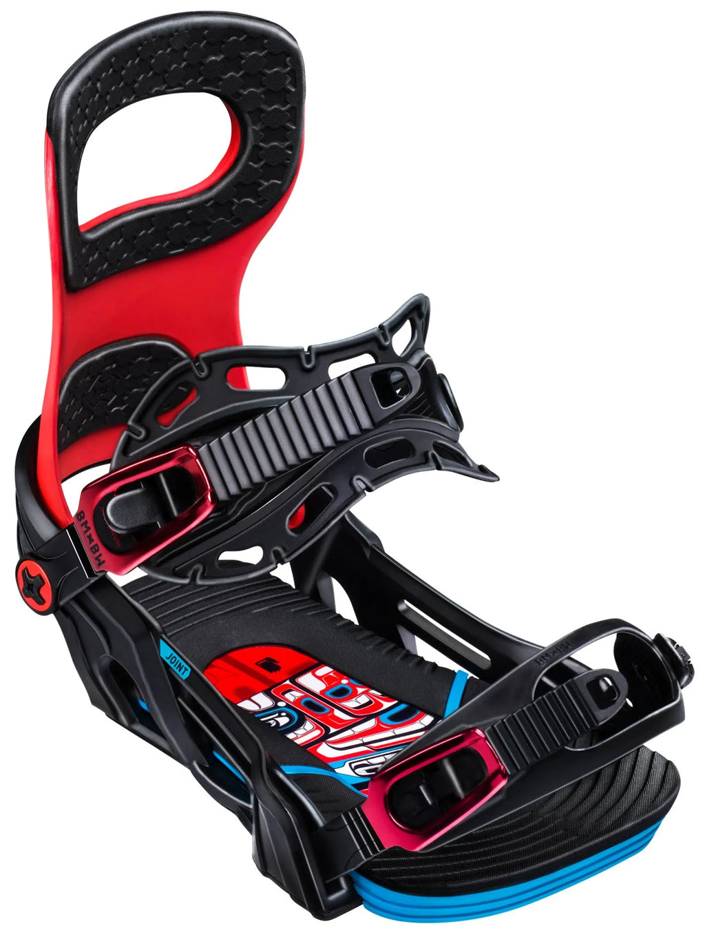White Small Snowboard Bindings T7640