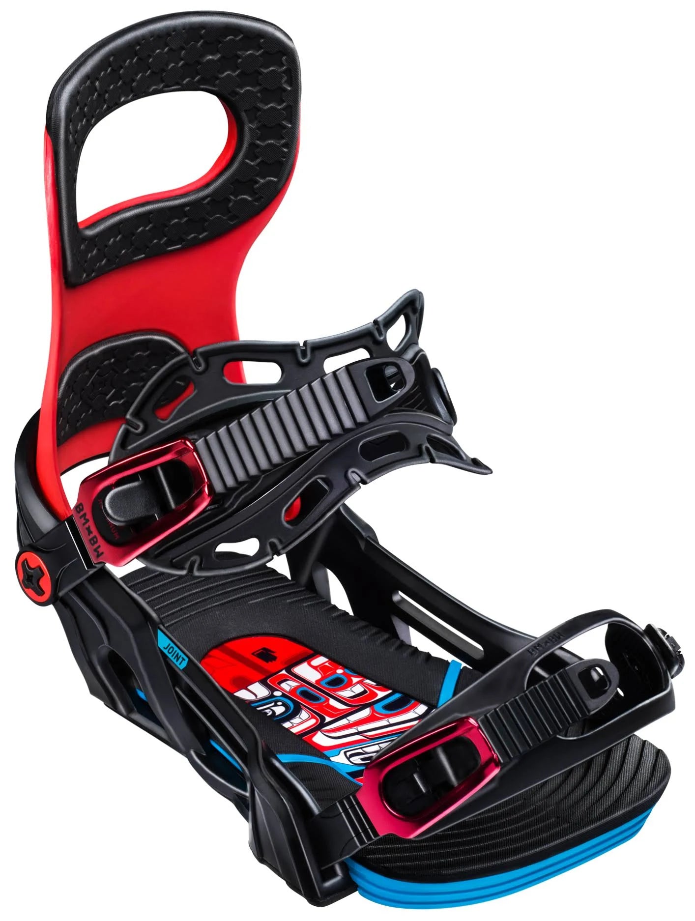 White Small Snowboard Bindings T7640