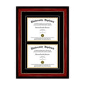 Double Diploma Frame with Double Matting W118