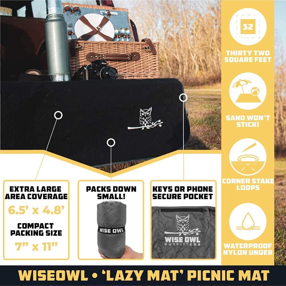 Wind & Waterproof Packable Camping Blanket I8502