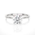 14k White Gold Solitaire Engagement Ring A6368