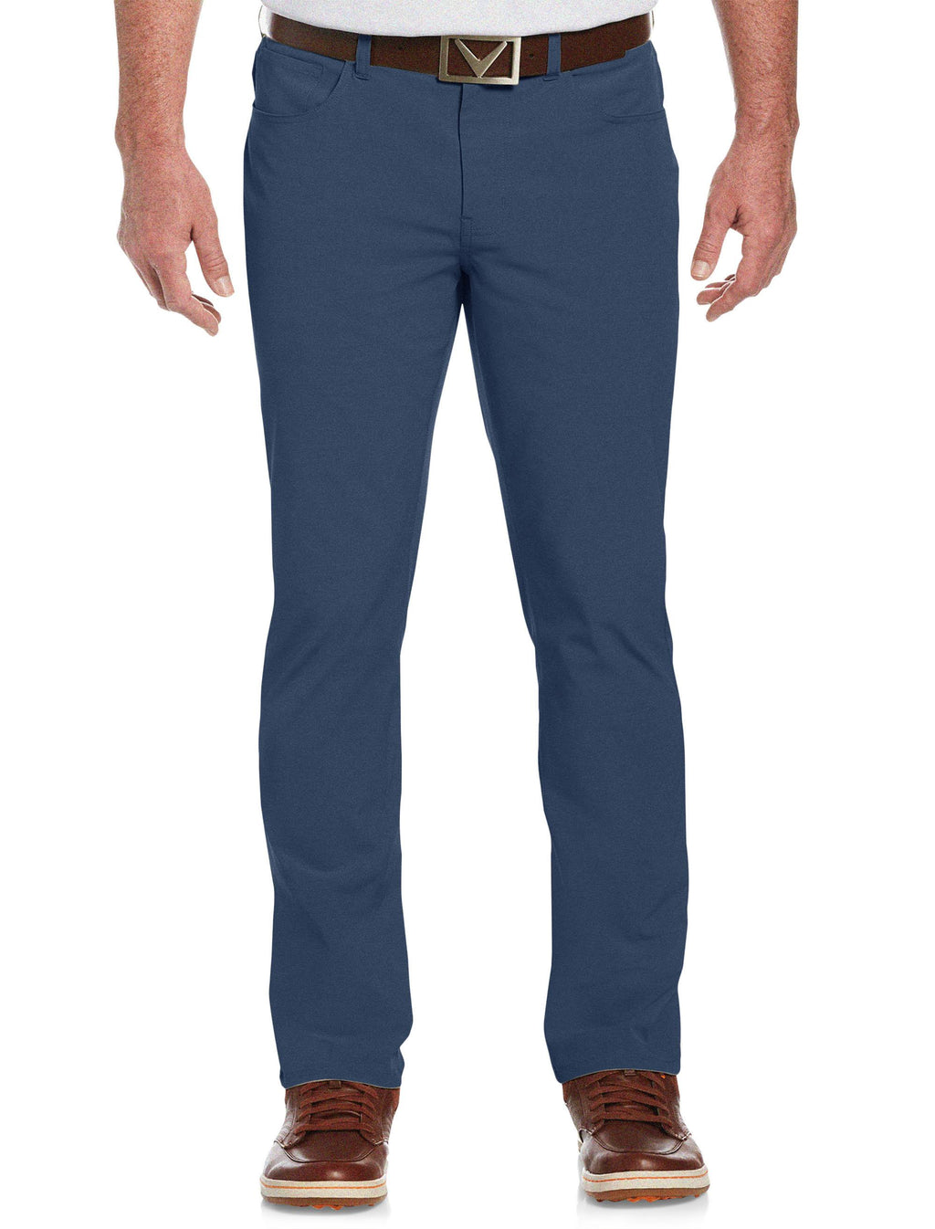 Men's 5-Pocket Golf Pant, Deep Navy Htr, 44W x 32L E4881