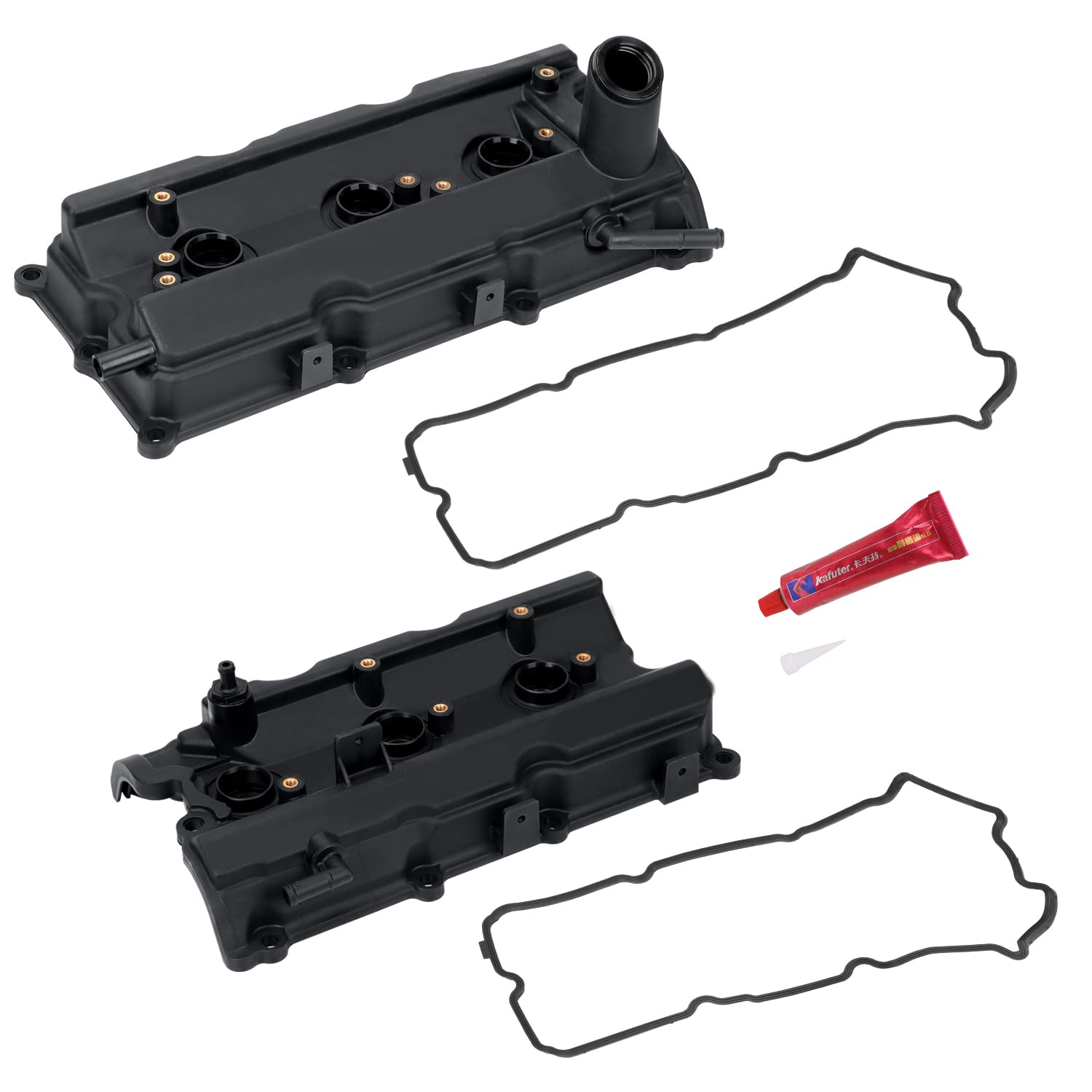 Engine Valve Cover Left Side & Right Side with Gasket Pack of 2 G28073