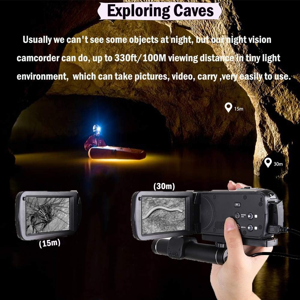 Ultra IR Night Vision Camcorder with Mini Monocular and 32GB Card I32351