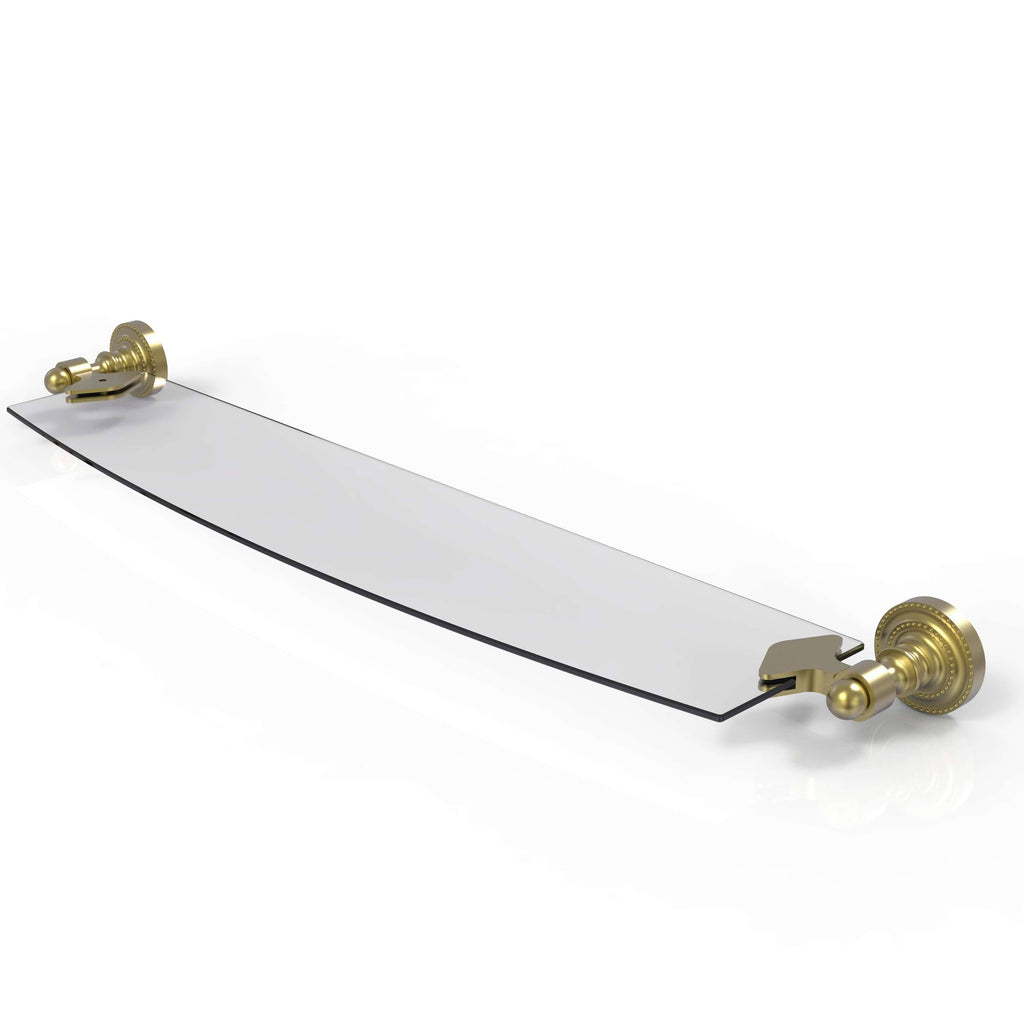 24 inch Glass Shelf Satin Brass U290