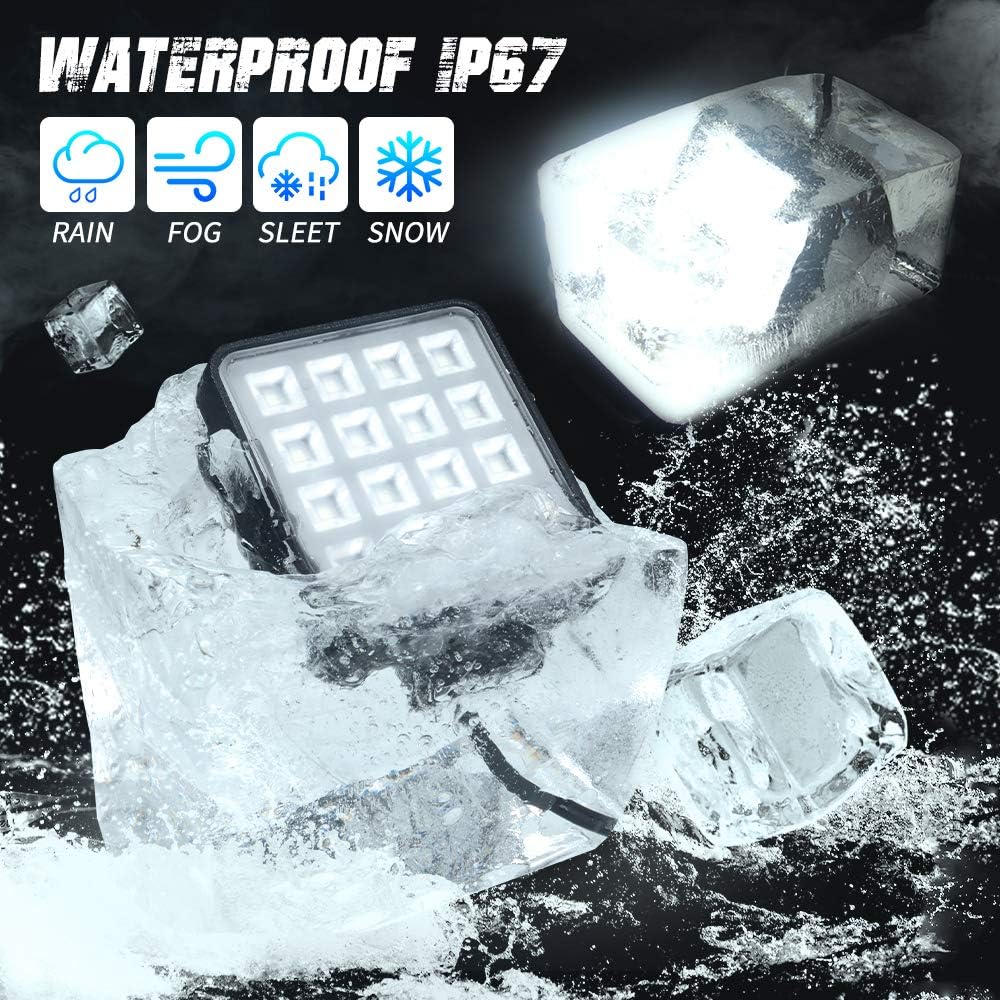 27W LED Backup Light for Polaris Ranger Crew 1000 XP Rear Below Cargo Reverse Flood Light Bar Pack of 2 E13663
