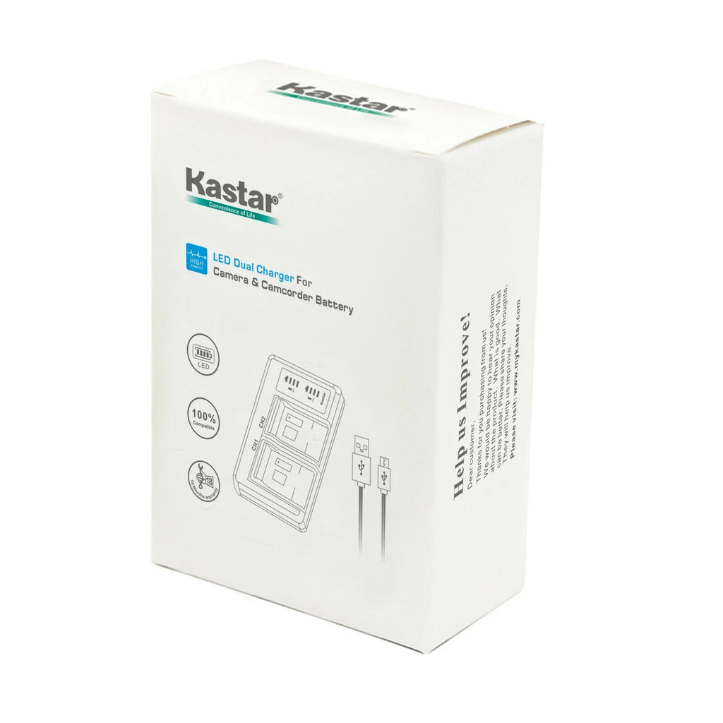 3-Pack Battery and USB Charger for Lumix Cameras A810