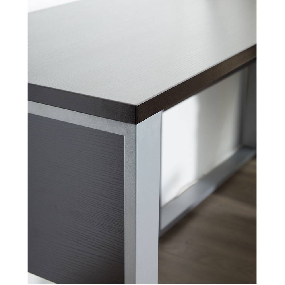 Crescent Desk 63x24/32 Inches in Espresso Y106749