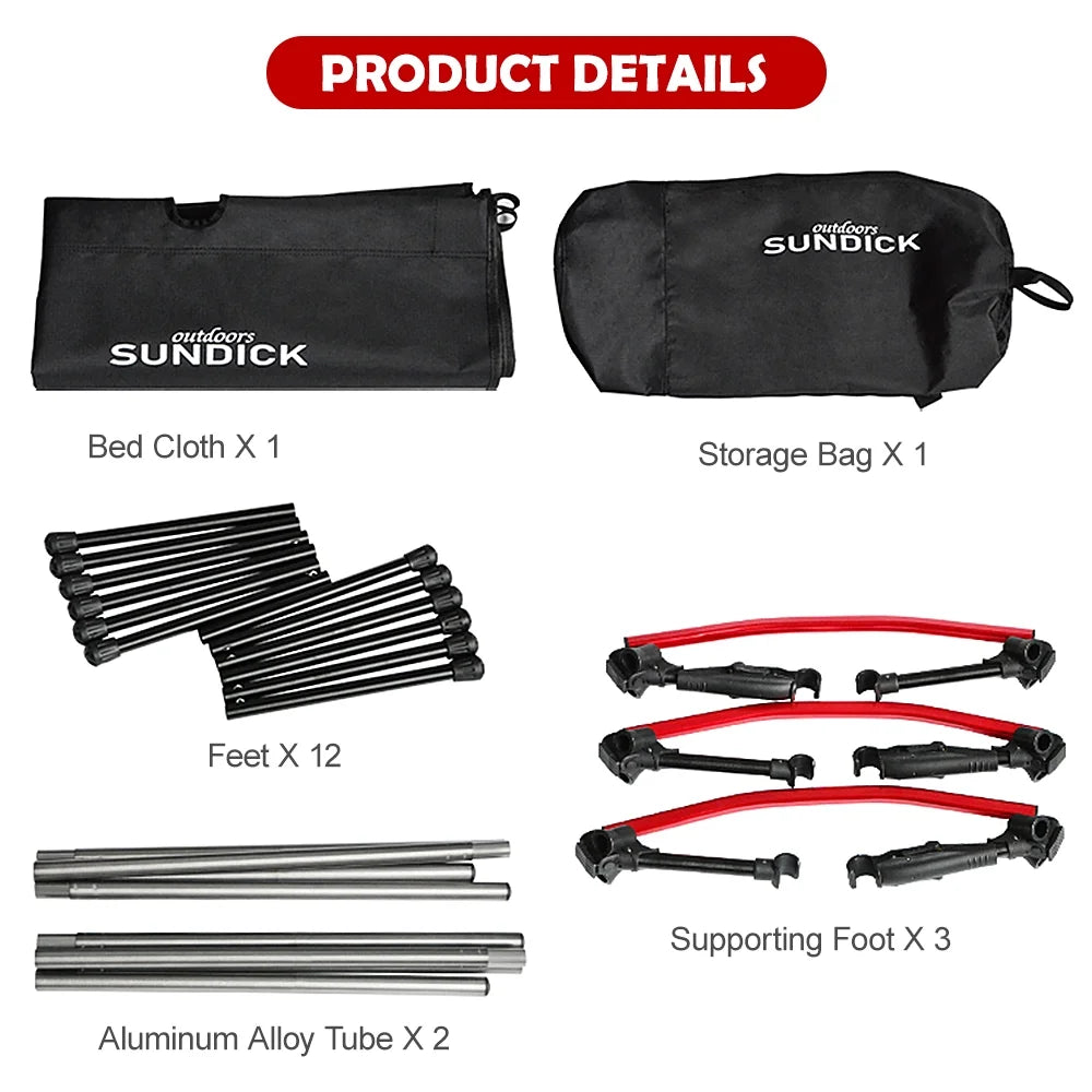Portable Folding Camping Cot 265LB Bearing Weight W25617
