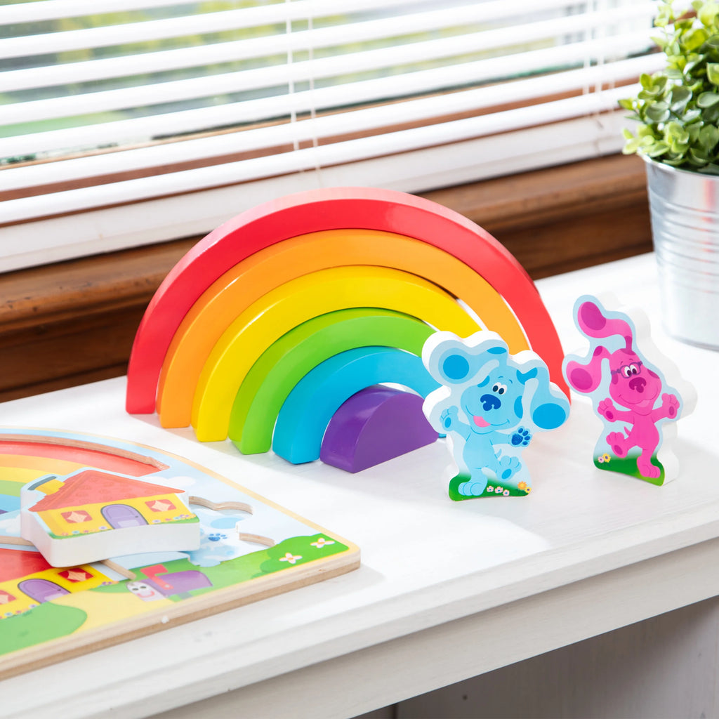 Wooden Rainbow Stacking Puzzle (9 Pieces) B258808