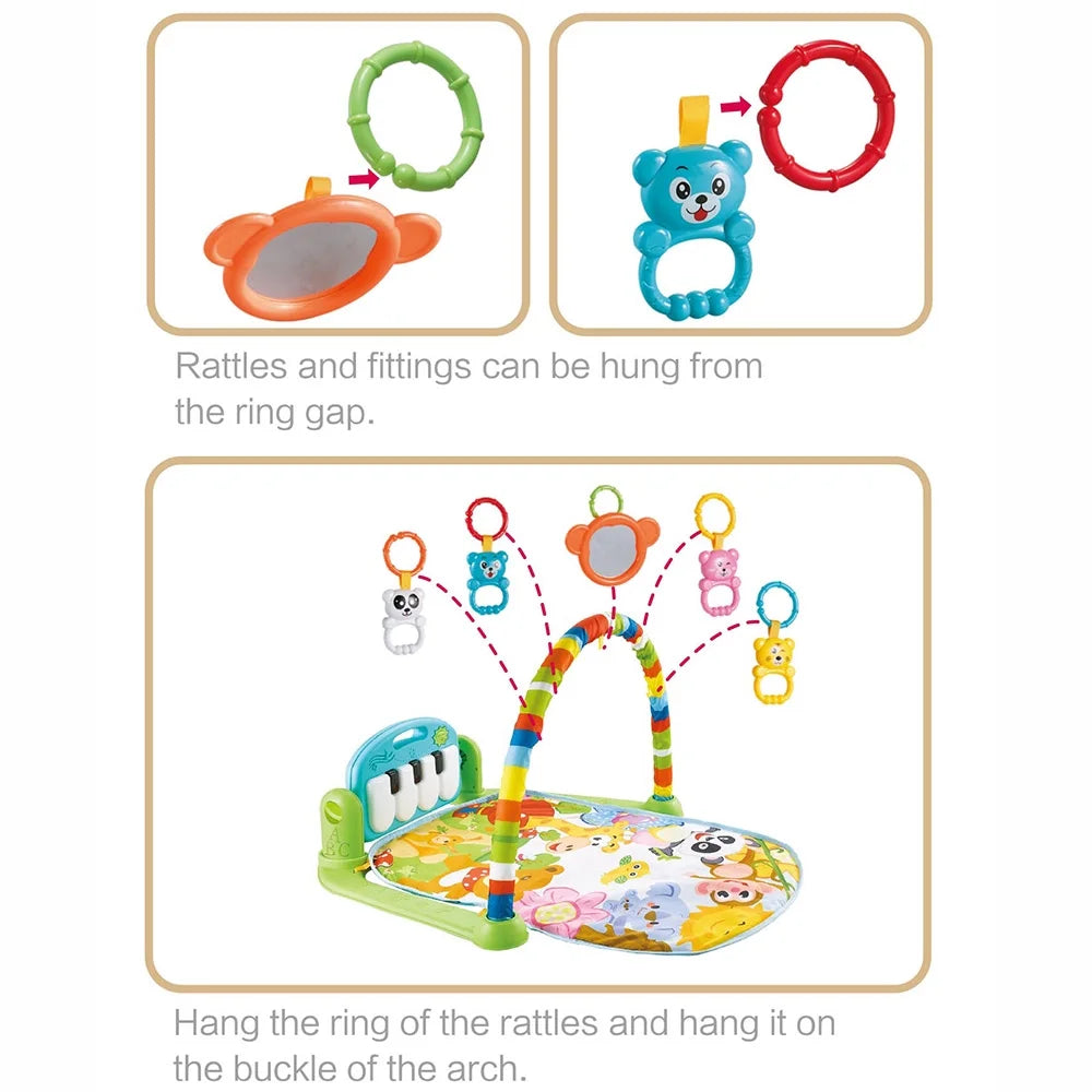 Playmat with Hanging Mirror Musical Activity Center M465822