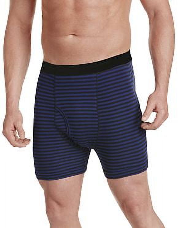 Navy Stripe Big and Tall Boxer Briefs, Pack of 3 T106327