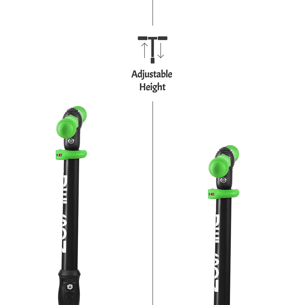Green Twin Kick Scooter with LED Light up Wheels U53268