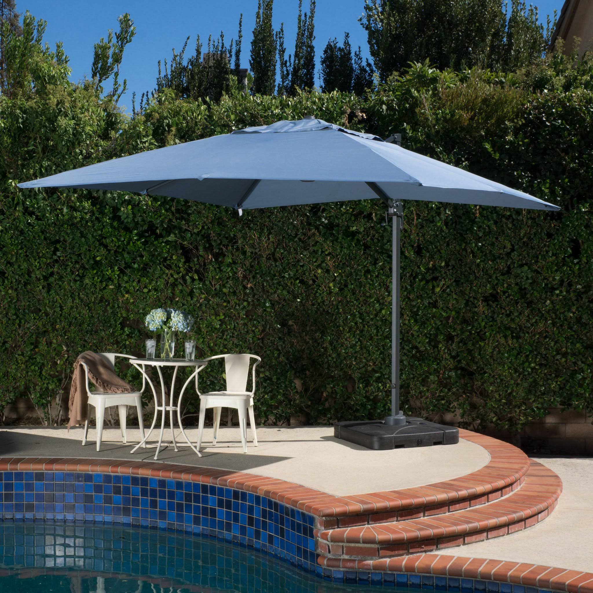 Outdoor 8-Foot Canopy Umbrella with Stand Y4283